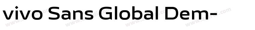 vivo Sans Global Dem字体转换 vivo Sans Global Dem字体转换